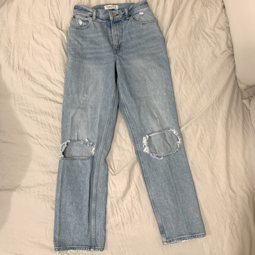 Abercrombie 90s straight ultra high rise curve love size 27/4R